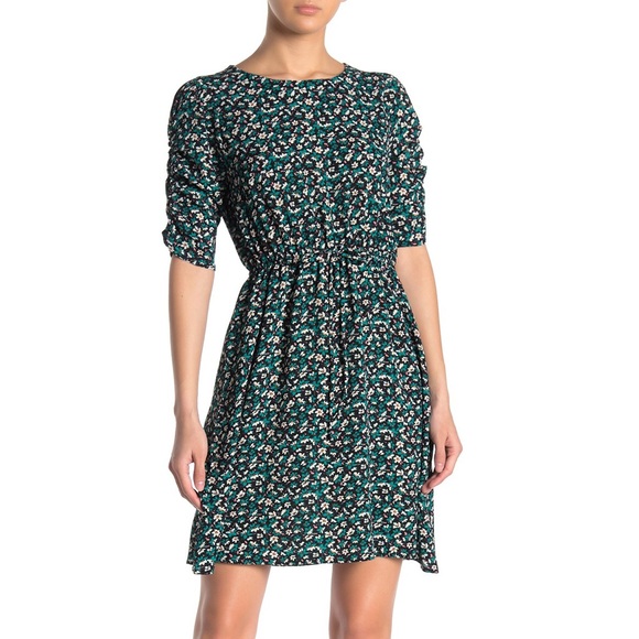 Good Luck Gem Dresses & Skirts - GOOD LUCK GEM Cinched Puff Sleeve Mini Dress